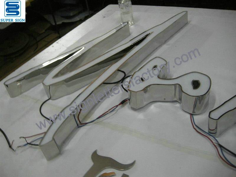 frontlit LED sign lettering